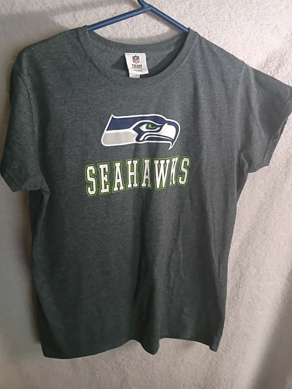 NFL Women's Sparkly Seattle Seahawks T Shirt Fits Large